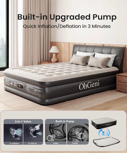 Luxury Inflatable Air Mattress with Built-in Pump